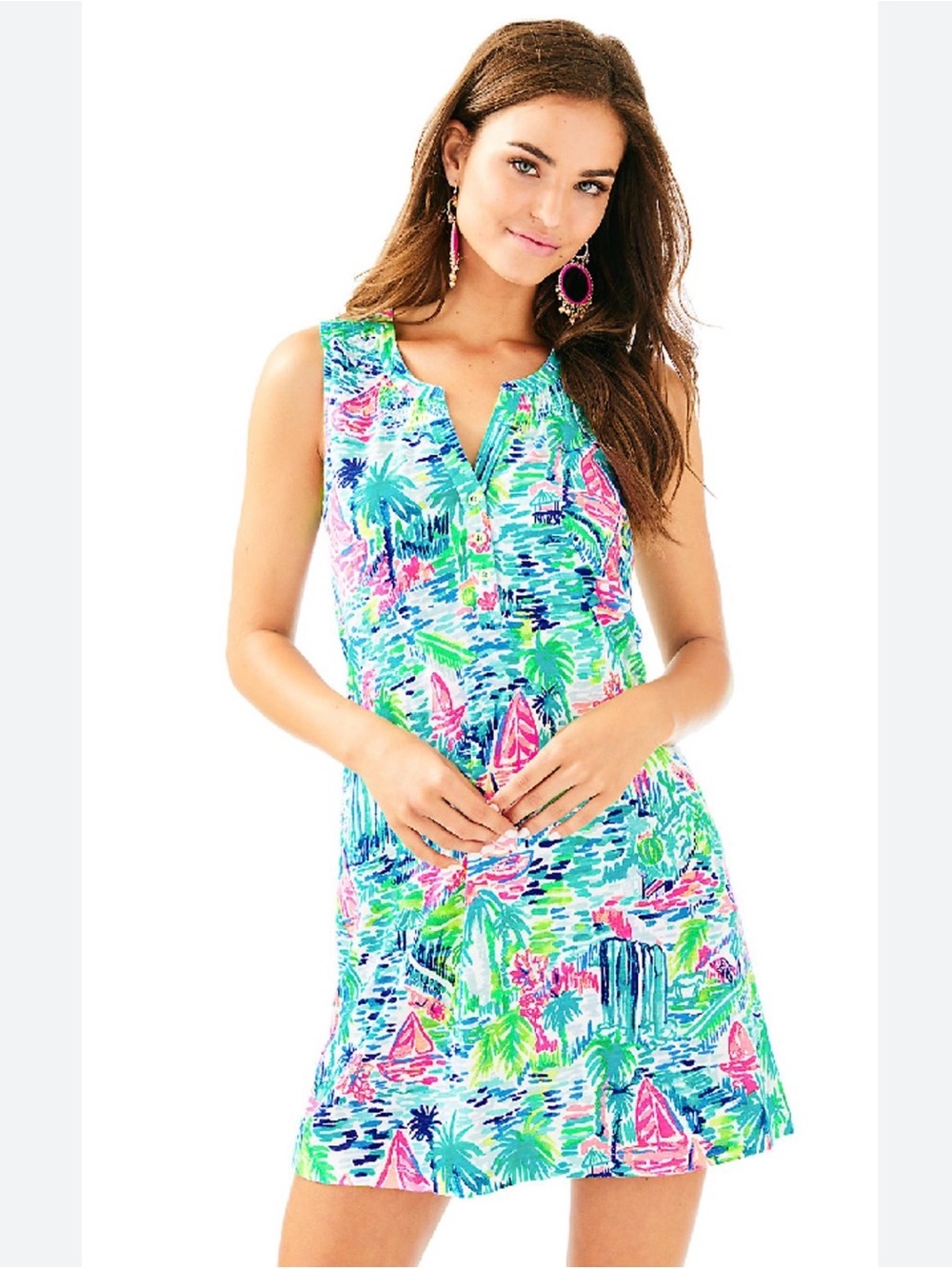 Lilly Pulitzer Essie Mini Dress XS Salt in the Air Relaxed sleeveless shift